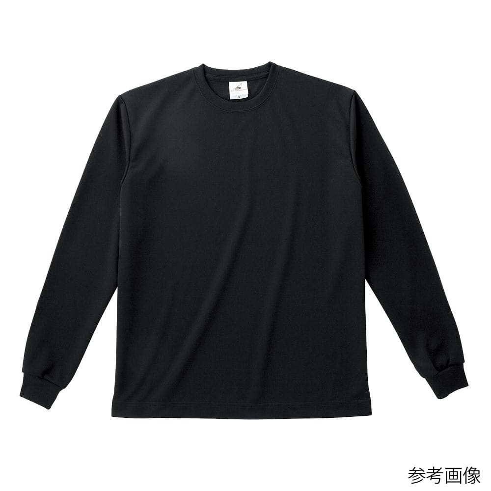 フェリック ファイバードライ ロングスリーブTシャツ ブラック JL POL205-JL 1枚（ご注文単位1枚）【直送品】