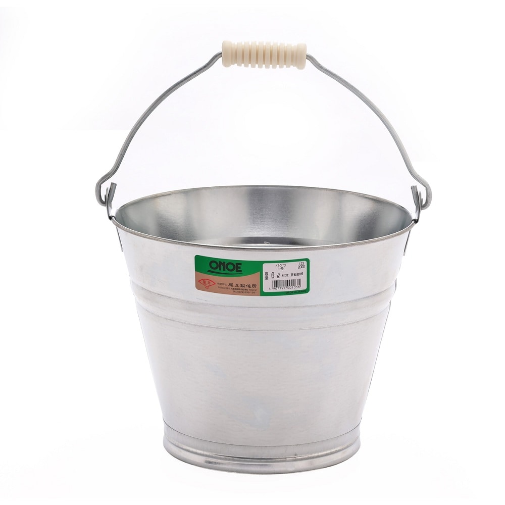 尾上製作所 萬年 バケツ 1号 6L 1個(ご注文単位1個)【直送品】