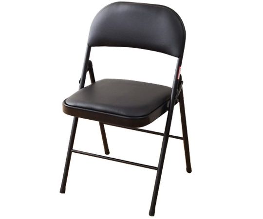 山善(YAMAZEN) 折りたたみチェア 6脚 ブラック YMC-22(BK/BK)*6 1セット(ご注文単位1セット)【直送品】