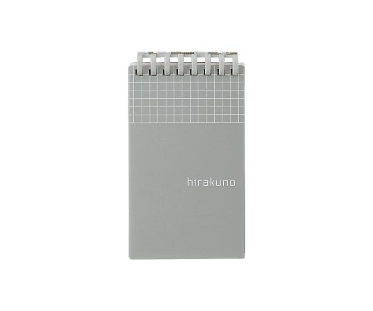 LIHITLAB hirakuno ツイストノート メモサイズ グレー N1670-26 1冊(ご注文単位1冊)【直送品】
