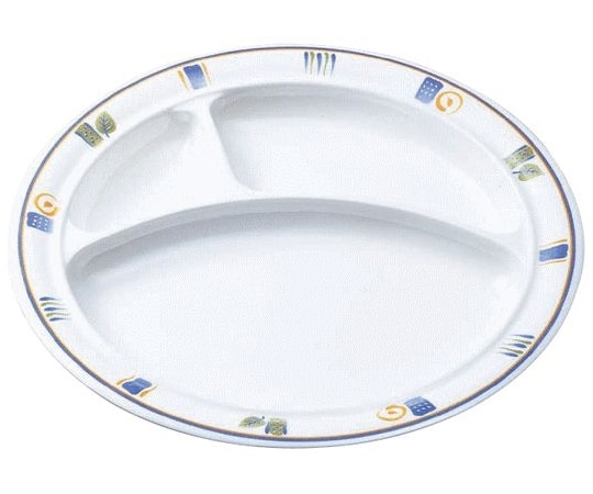 Daiwa 三ツ切ランチ皿 フォレスト CL-21-F 1個(ご注文単位1個)【直送品】