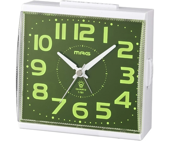 ノア精密 自動点灯目覚まし時計 アンドン T-781 WH-Z 1個(ご注文単位1個)【直送品】