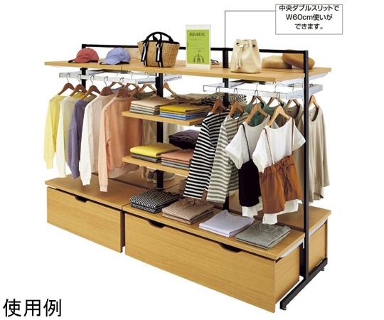 アズワン SF中央両面タイプ W90/W120×H150 ブラック 2連結セット 61-760-73-1 1セット（ご注文単位1セット）【直送品】