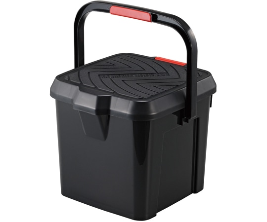 イノマタ化学 かしこいバケツ17L ブラック #3216 1個(ご注文単位1個)【直送品】