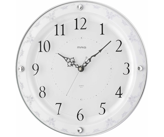 ノア精密 電波掛時計 アデル W-777 WH-Z 1個(ご注文単位1個)【直送品】