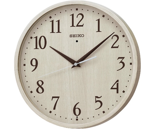 セイコー 電波掛時計 φ300×45mm アイボリー KX399A 1個(ご注文単位1個)【直送品】