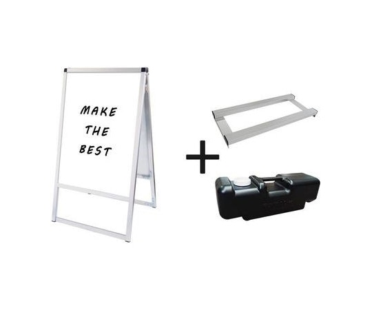 常磐精工 バリウススタンド看板 ホワイトボード A1両面 ウエイトアーム・水タンクセット VASKWB-A1R-3SET 1個（ご注文単位1個）【直送品】