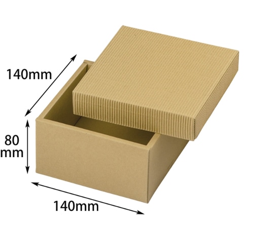 ヤマニパッケージ 贈答箱 ナチュラルBOX30号 140角 ヒモ無 100枚 16-30N 1ケース（ご注文単位1ケース）【直送品】