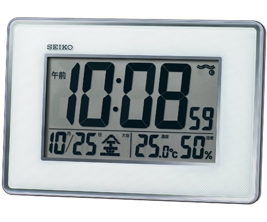 セイコー 掛置き兼用電波デジタル時計 167×247×27mm SQ443S 1個(ご注文単位1個)【直送品】