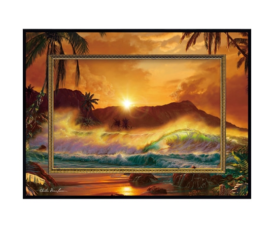 ユーパワー クリスチャン・リース・ラッセン ビッグアート｢ドーン オブ ダイヤモンド アンコール(Mサイズ)｣ CL-08019 1個（ご注文単位1個）【直送品】