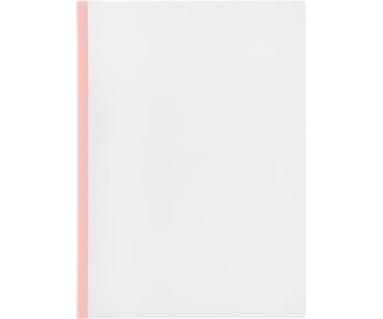 カウネット ガイド付レールクリヤーホルダー 50枚とじ 桃 10冊 4268-5647 1パック(ご注文単位1パック)【直送品】