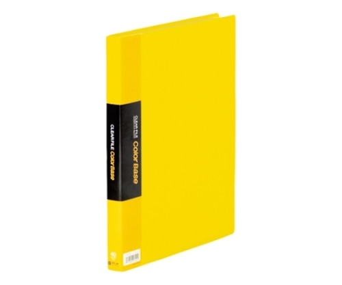 キングジム クリアーファイル・カラーベース ポケット溶着式 黄 132CW 1冊(ご注文単位1冊)【直送品】
