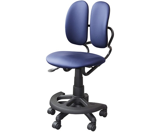 デュオレスト オフィスチェア 背もたれ可動 ジャストフィット ネイビー DR-289BY(NV) 1脚(ご注文単位1脚)【直送品】