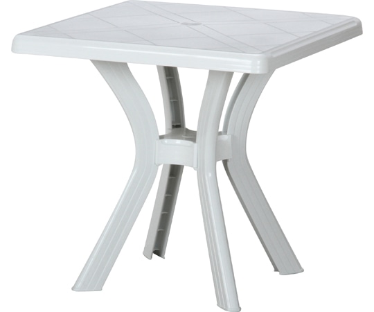 不二貿易 PC スクエアテーブル アンジェロ ホワイト(12283) 49919 1個（ご注文単位1個）【直送品】