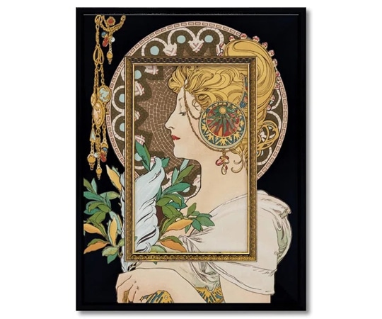 ユーパワー ビッグアート ~名画Sシリーズ~(アールヌーボー｢羽根｣) BA-04020 1個（ご注文単位1個）【直送品】