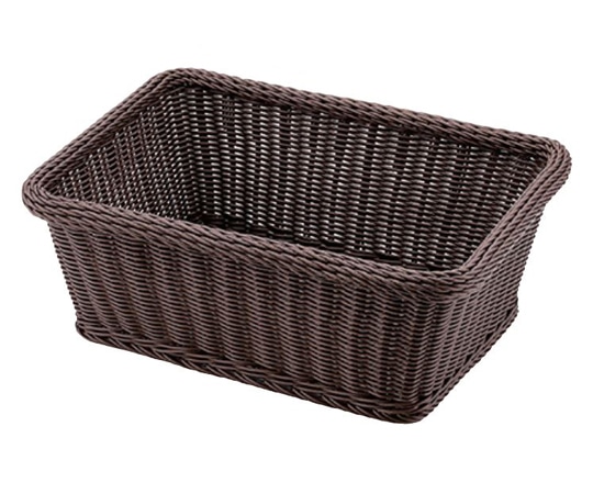トーダイ PPランドリーバスケット長角(ダークブラウン)小 CF-802-DBR 1個（ご注文単位1個）【直送品】