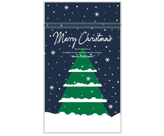 ヤマニパッケージ ポリ袋・真空袋 チャック付スタンド袋 クリスマスツリー 500枚 20-1960C 1ケース（ご注文単位1ケース）【直送品】