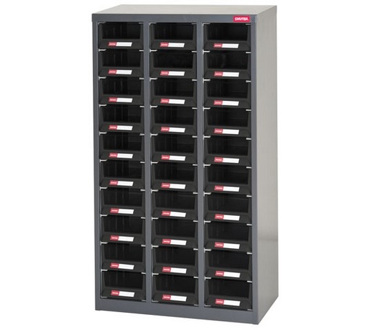 エスコ 533x265x937mm/3列10段 パーツキャビネット(ESD) EA957FA-4 1台 (ご注文単位1台)【直送品】