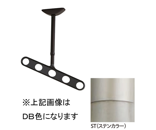 川口技研 ホスクリーン 軒天用 屋外物干し金物 ステンカラー 2本入 ZAN-0650-ST 1セット（ご注文単位1セット）【直送品】