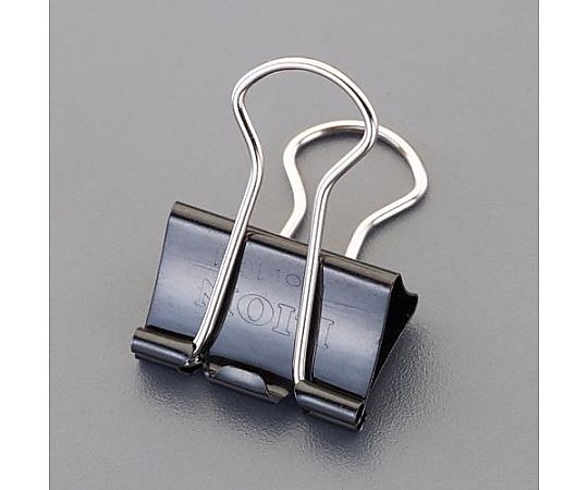 ライオン事務器 25mm/60枚 バインダークリップ(10個) EA762FB-64 1式(ご注文単位1式)【直送品】