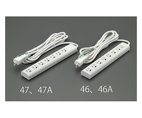 エレコム AC125V/15Ax 5m タップ(7口・マグネット付・抜け止) EA815GL-46A 1個(ご注文単位1個)【直送品】