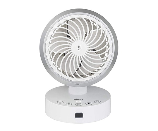 山善(YAMAZEN) 15cmサーキュレーター 左右自動首振り 風量6段階 ホワイトシルバー YAR-JSN15(WS) 1台(ご注文単位1台)【直送品】