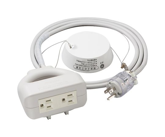 明工商事 病院用吊り下げ接地タップ 接地(2P) 2個口 MR7581 1個(ご注文単位1個)【直送品】