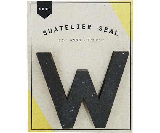 S&Cコーポレーション ウッドステッカー W WOOD-1723-W 1枚(ご注文単位1枚)【直送品】