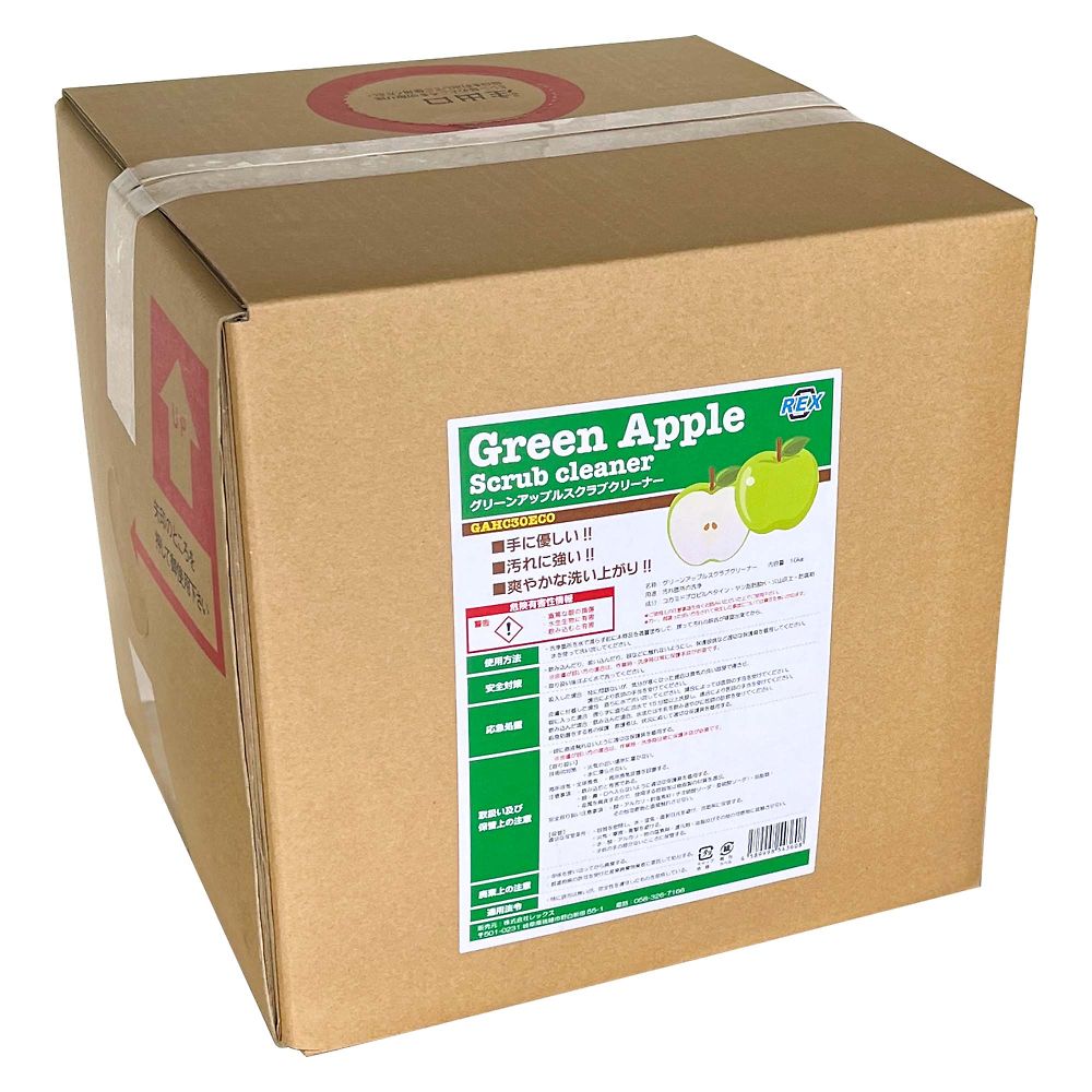 レックス(車用品) グリーンアップルスクラブクリーナーECO16kg GAHC30ECO 1箱（ご注文単位1箱）【直送品】