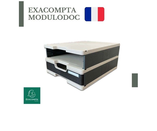 エグザコンタ エグザコンタ モデュロードック 浅型 グレー 340740S14 1個（ご注文単位1個）【直送品】