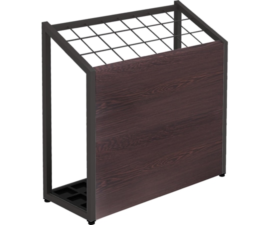 Y2K 傘立て600 ブラック脚 ダークブラウン天板 1台(ご注文単位1台)【直送品】