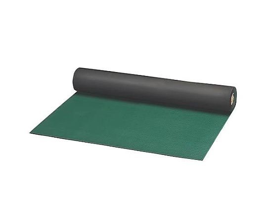 エスコ 1.2x2.0m/3.0mm ゴムマット(筋入・緑) EA997RA-41 1巻(ご注文単位1巻)【直送品】