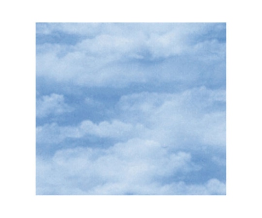 ベルベ ラッピング 包装紙 クラウド(ブルー) 半切 500枚 133 1ケース（ご注文単位1ケース）【直送品】