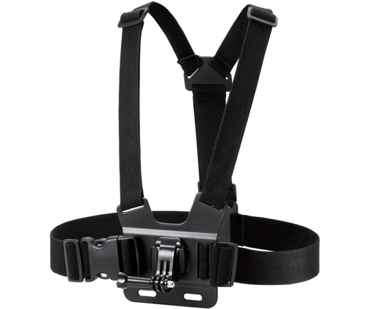 エレコム アクションカメラ用アクセサリ マウント GoPro 汎用 チェスト取付型 ブラック AC-MBCH01BK 1個（ご注文単位1個）【直送品】