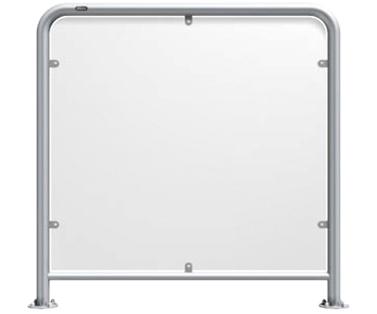 サンポール ステンレス セーフティアーチ ベースプレート式 約12.8kg AH-42B10-PCP 1台(ご注文単位1台)【直送品】