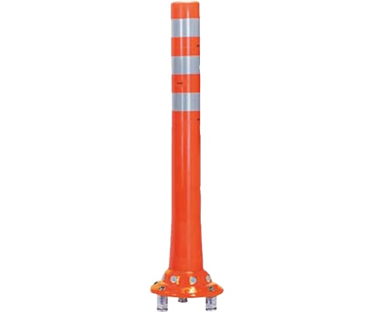 サンポール ガードコーン 可動式 3本脚 φ80,台座径φ200×H800mm オレンジ RBK3-80(R) 1台(ご注文単位1台)【直送品】