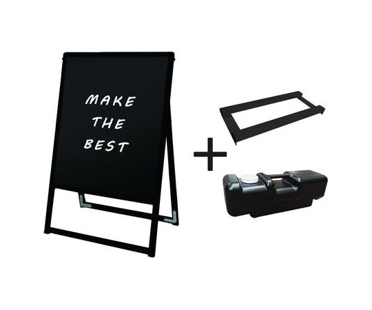 常磐精工 ブラックバリウススタンド看板 ブラックボード 450×600片面 ウエイトアーム・水タンクセット BVASKBB-450X600K-3SET 1個（ご注文単位1個）【直送品】