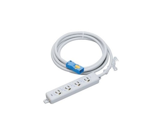 明工社 横形OA用抜け止め接地タップ4コ口 MR7904NT5 1個(ご注文単位1個)【直送品】