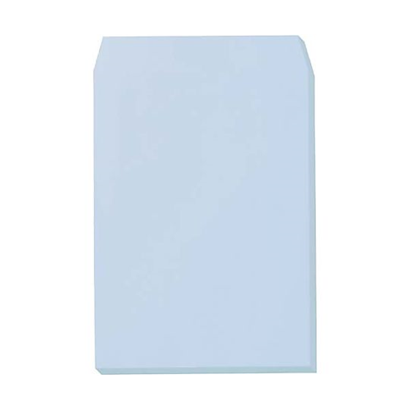 カウネット オリジナルソフトカラー封筒 角2 アクア 100枚 4203-6555 1パック(ご注文単位1パック)【直送品】
