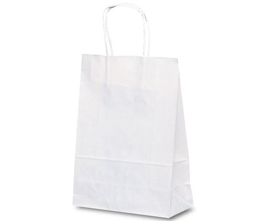 ベルベ 紙袋 自動紐手提袋 T-3 白無地 200枚 1317 1ケース（ご注文単位1ケース）【直送品】