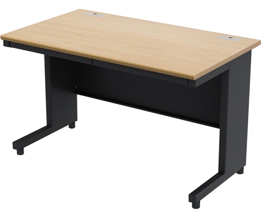 Y2K AD 平机 オフィスデスク 1200×700 ナチュラル/ブラック  1台(ご注文単位1台)【直送品】