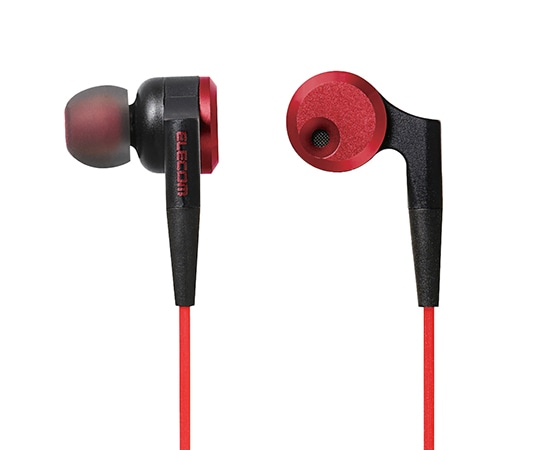 エレコム ステレオヘッドホン｢Grand Bass｣ レッド EHP-GB100ARD 1個(ご注文単位1個)【直送品】