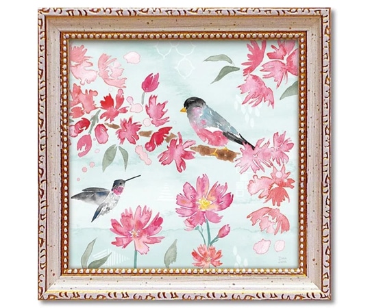 ユーパワー ミニゲル アートフレーム ディーナ ジューン｢フラワー アンド フェザー4｣ DJ-02016 1個（ご注文単位1個）【直送品】