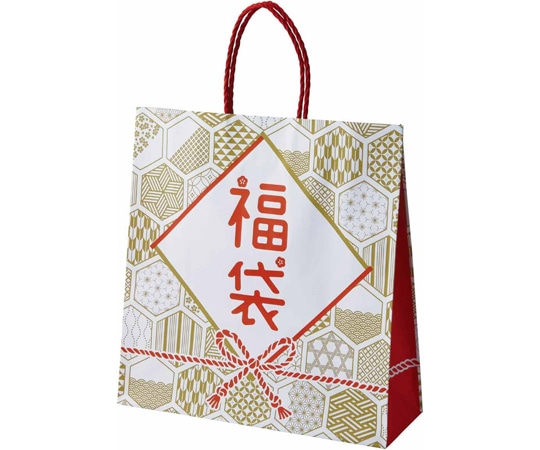 ストア・エキスプレス 手提福袋 福よせ 32×11×33cm 50枚 28-152-1-3 1セット（ご注文単位1セット）【直送品】