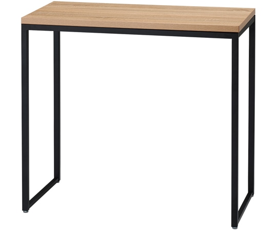 ストア・エキスプレス ショーテーブル D45cm ブラックフレーム ラスティック柄天板 W89.8×D45×H82.6cm 61-798-4-2 1台（ご注文単位1台）【直送品】