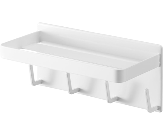 山崎実業 マグネットバスルームラック&フック ミスト ホワイト 4236 1個（ご注文単位1個）【直送品】