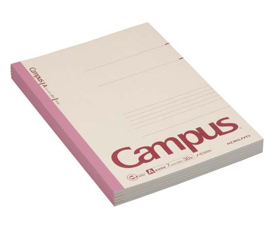 コクヨ 再生紙キャンパスノートセミB5 A罫30枚 5冊 ノ-E3ANX5P 1セット（ご注文単位1セット）【直送品】