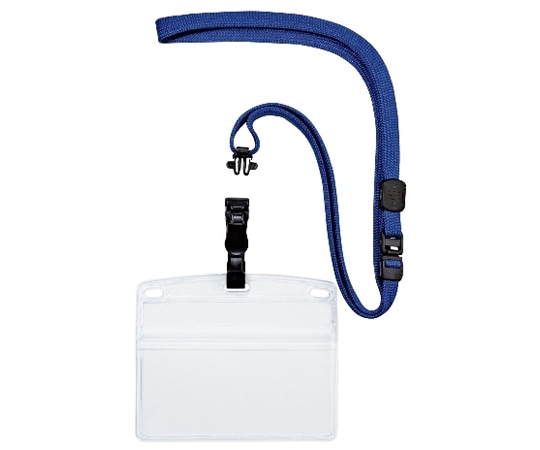 オープン工業 吊り下げ名札 脱着式 ヨコ特大 10枚 青 NL-6-BU 1袋(ご注文単位1袋)【直送品】