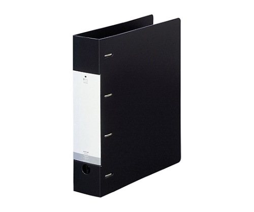 LIHITLAB リクエスト D型リングファイル 24黒 G1280 G1280-24 1冊(ご注文単位1冊)【直送品】