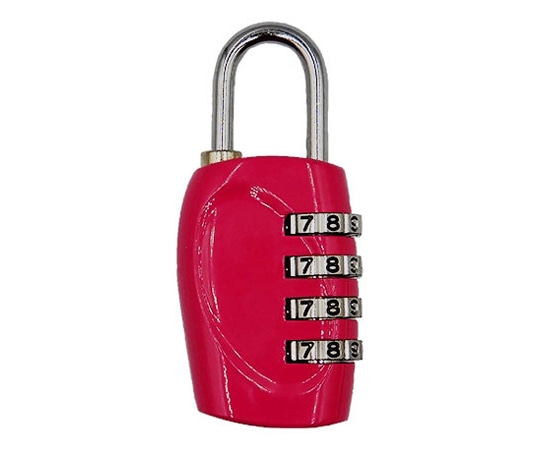 ロジック 南京錠 4ダイヤル ピンク LG-PLK-4DL-PK 1個(ご注文単位1個)【直送品】